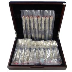 Francis I Reed & Barton Sterling Silver Flatware for Eight Set 32 Pieces, New