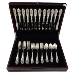 Sir Christopher by Wallace Sterling Silver Flatware 12 Service Set Lunch 48 Pcs