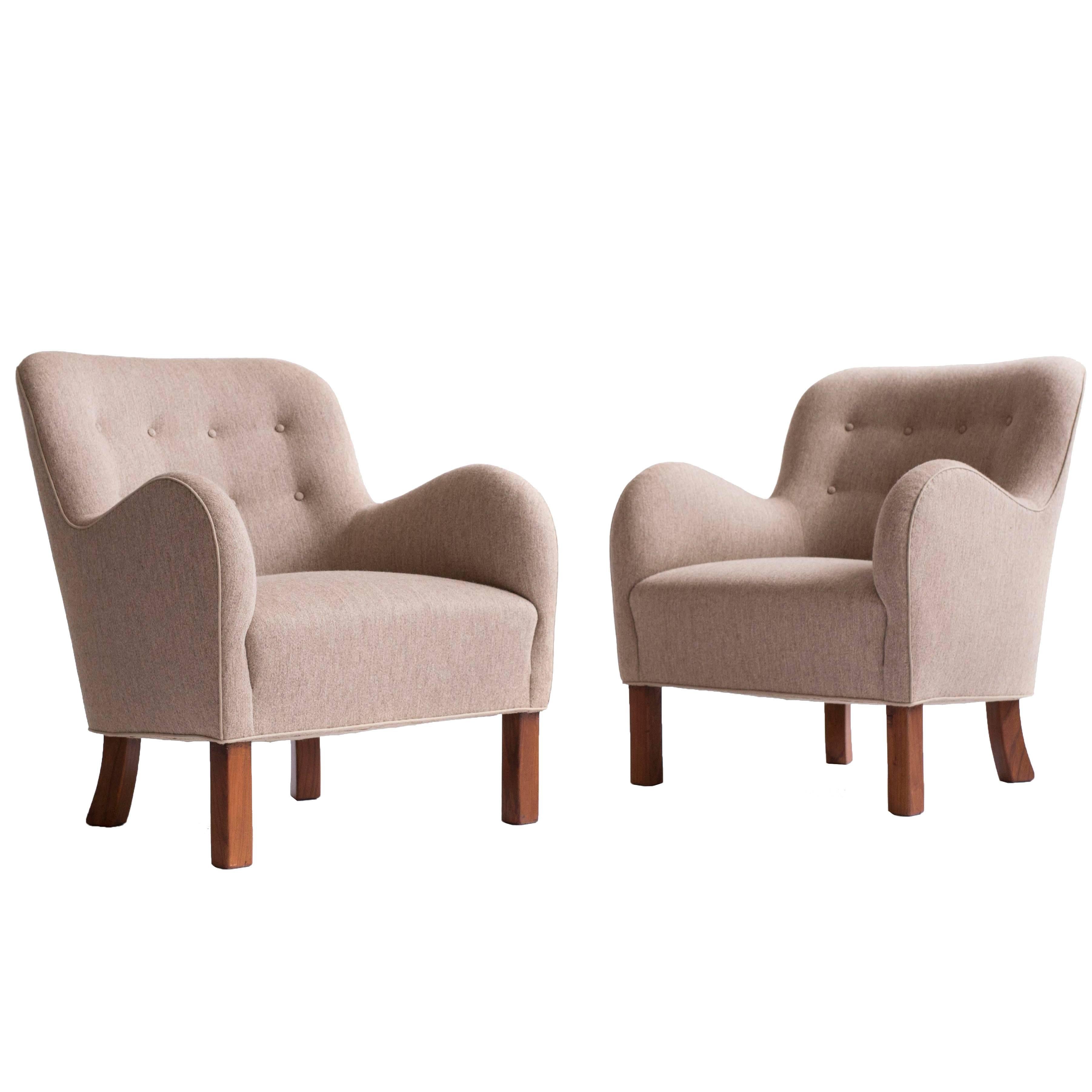 Pair of Palle Suenson Easy Chairs