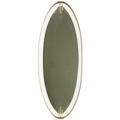 Ettore Sottsass Oval Mirror, Italy, circa 1950