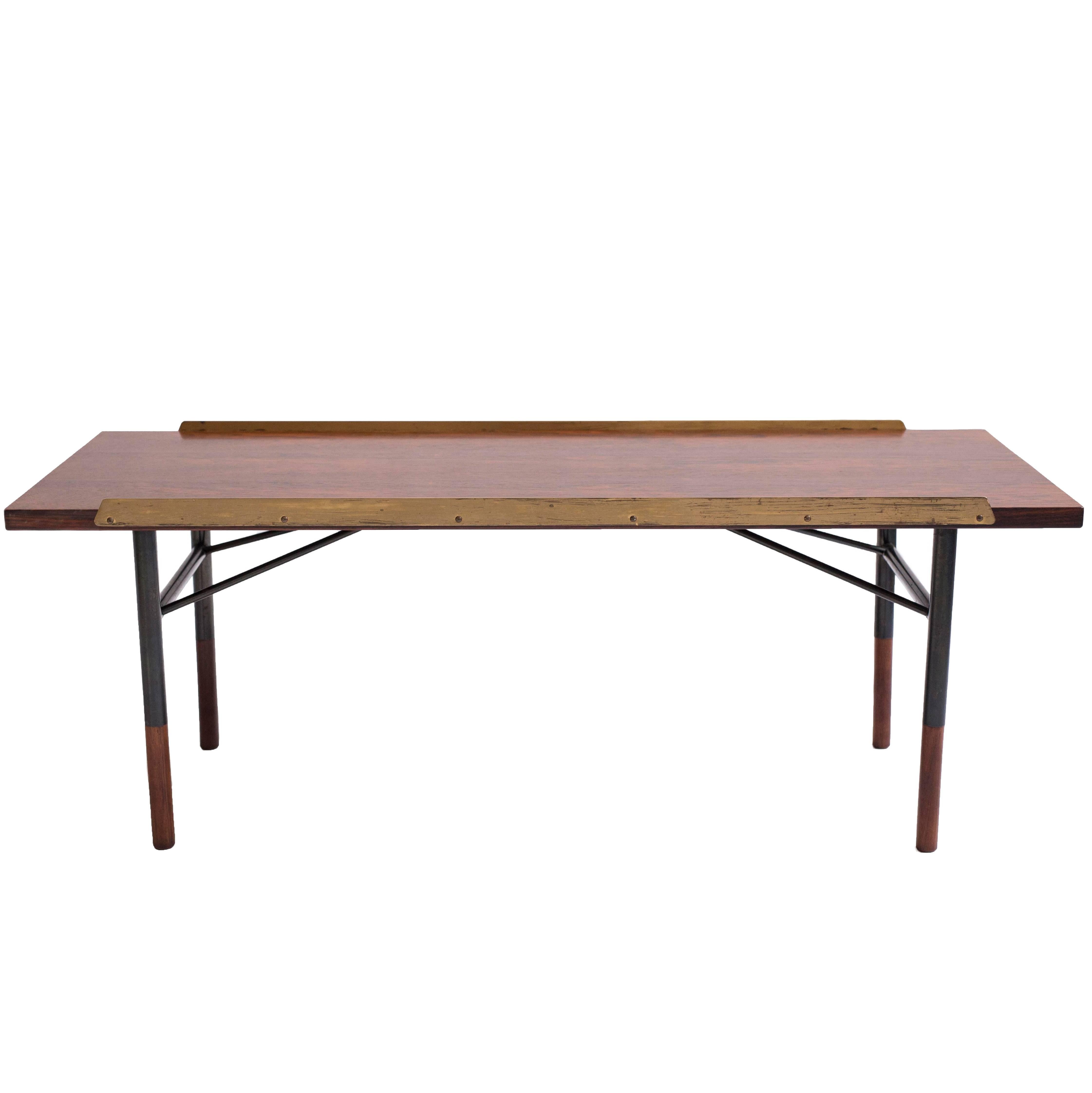 Finn Juhl Rosewood Table Bench, Bovirke