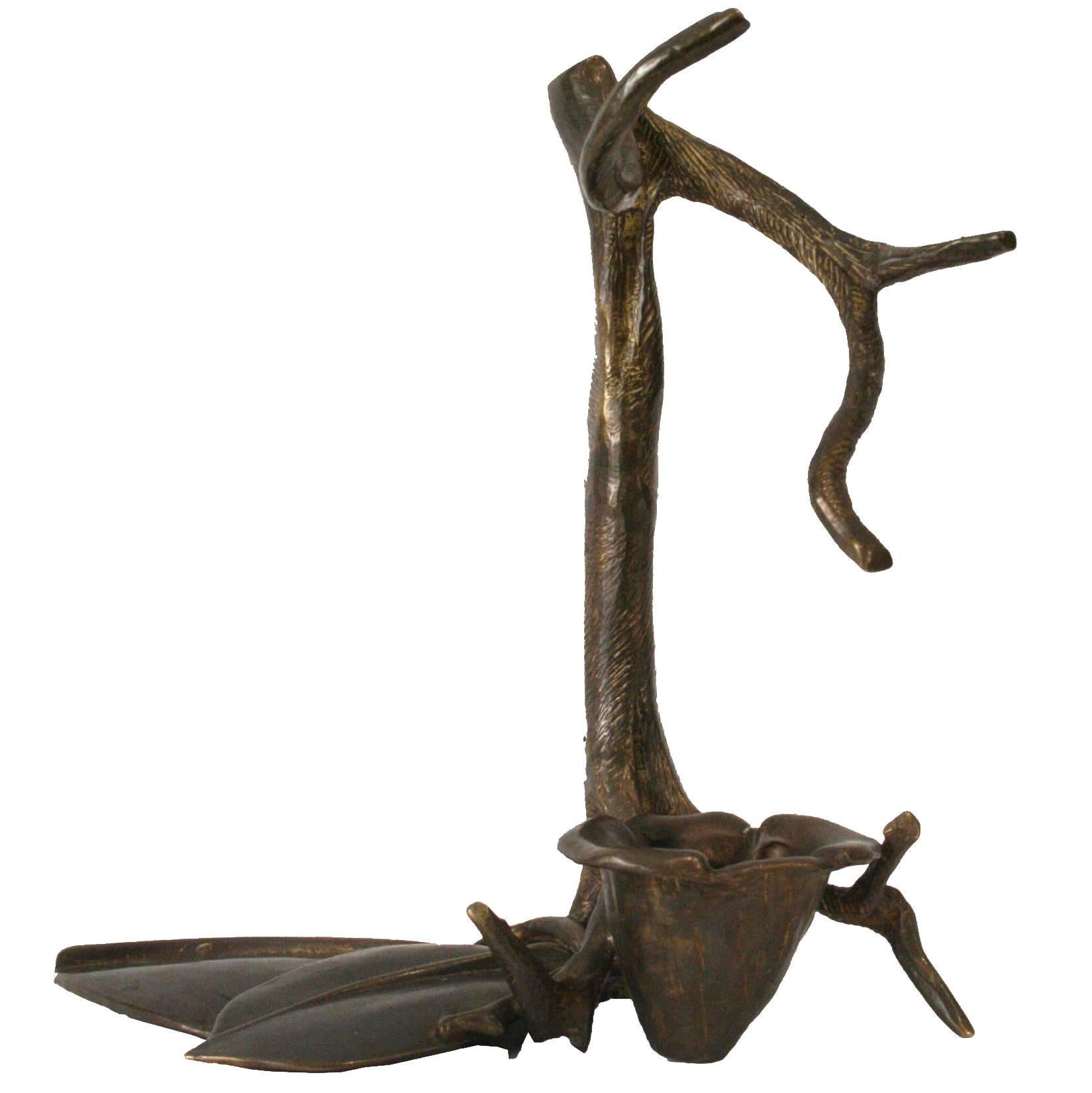 Paire de sculptures de Robert Lee Morris « Paire de bougeoirs à bougie en forme d'arbre sur pied »