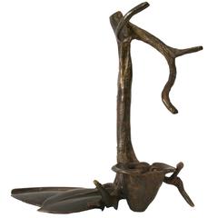 "Pair of Standing Tree Candleholders" Sculpture by Robert Lee Morris, 1990s 6