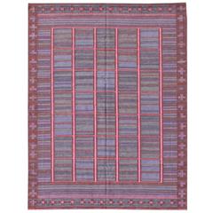 Large Scandinavian Design Kilim Rug