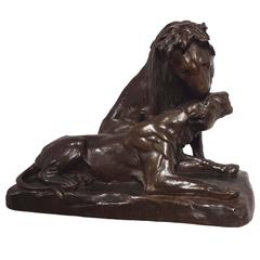 Georges Gardet (French, 1863-1939) Lion Et Lionne