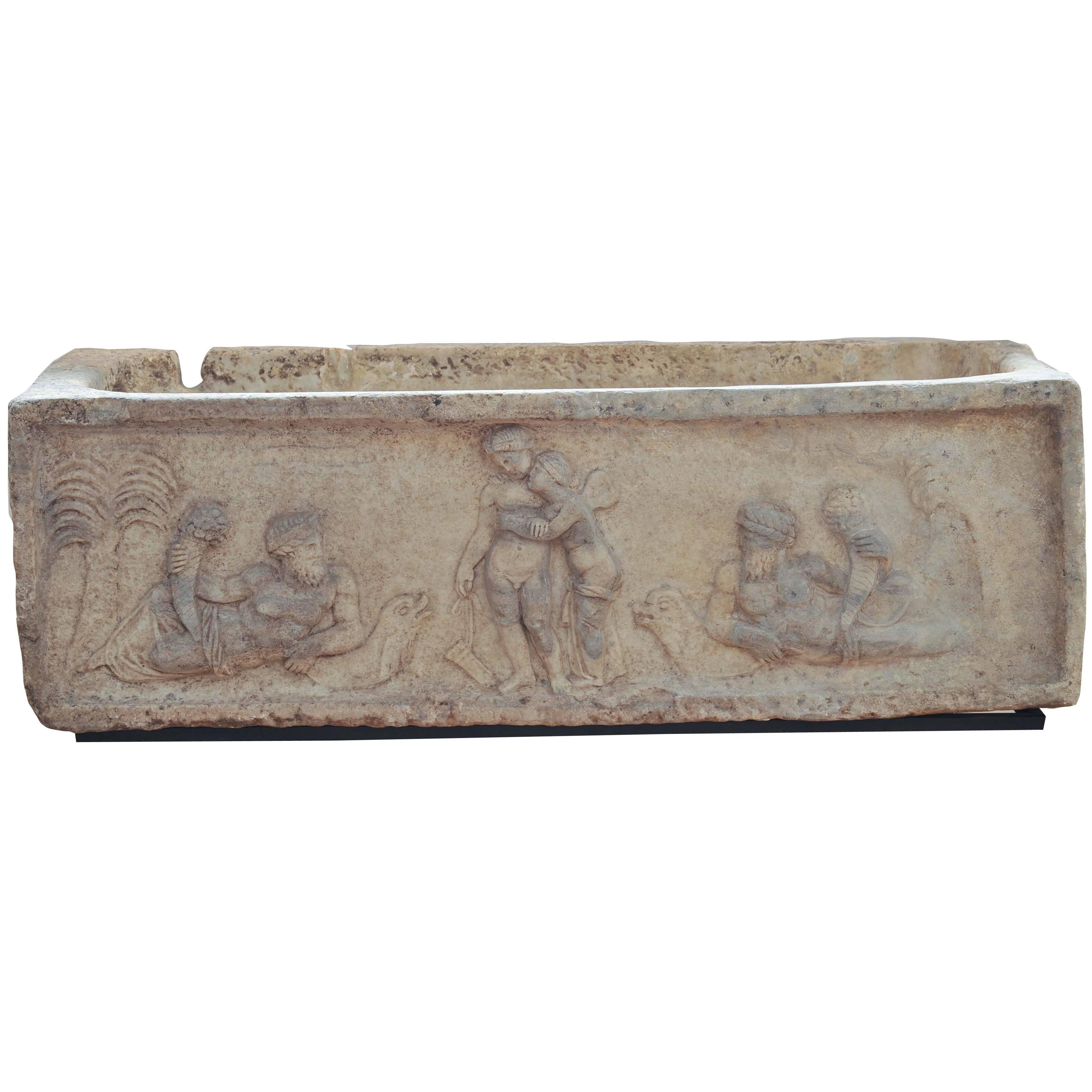 Important Roman Sarcophagus For Sale