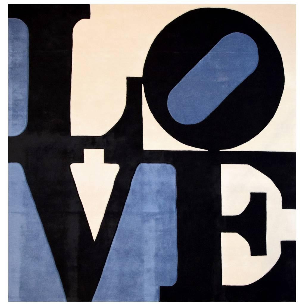 Large Robert Indiana Rug, Limited Edition  For Sale