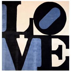 Large Robert Indiana Rug, Limited Edition 