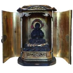 Magnificent Large Antique Japanese Zushi Shrine