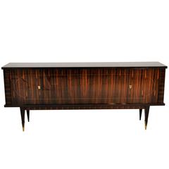 1920s Art Deco Macassar Sideboard from France