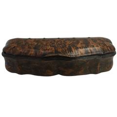 Burlwood Box of Rectangular Form, 19th Century, Probably English 7