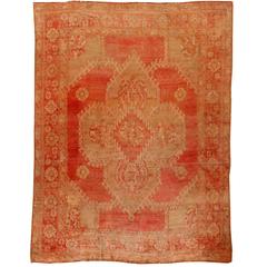 Antique Turkish Oushak Rug 1