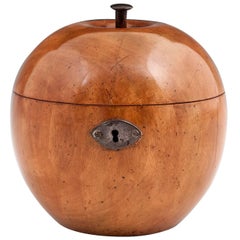 George III Fruitwood Apple Tea Caddy