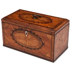 Georgian Satinwood Tea Caddy