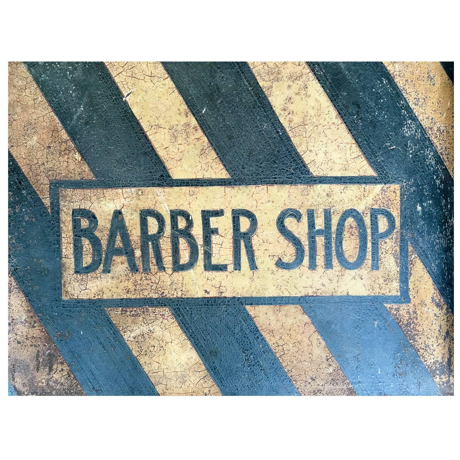 Metal Barber Shop Sign