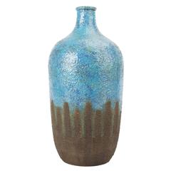 Bitossi Ceramiche Turquoise Vase by Aldo Londi, Limited Edition, 2016