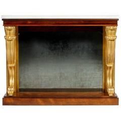 Regency Rosewood 
Parcel Gilt Console Table