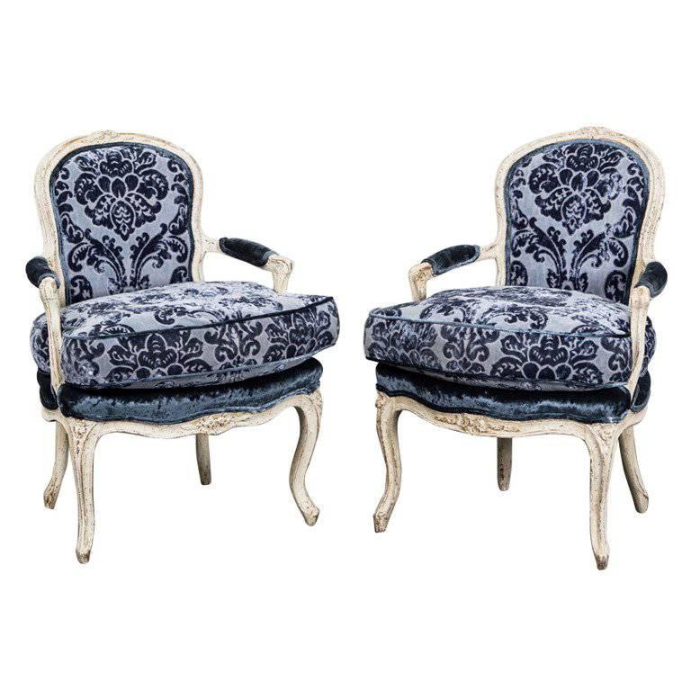 Armchairs Pair French Louise XV Period France