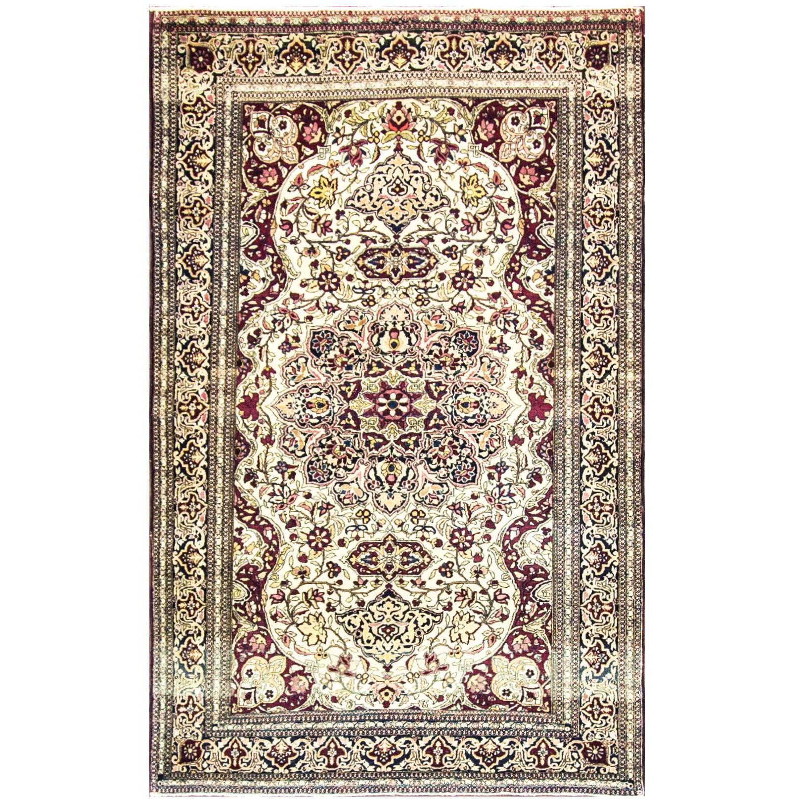 Outstanding Antique Isfahan Ahmad Rug For Sale