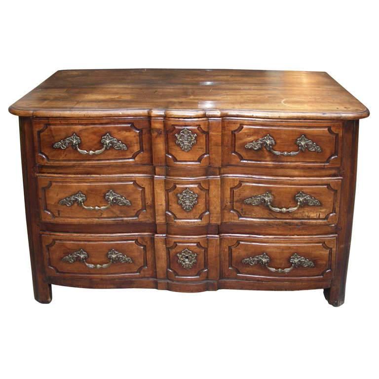 Commode in Chestnut 18th Century with Three Large Drawers