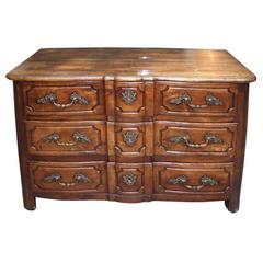 Commode in Chestnut 18th Century with Three Large Drawers 11