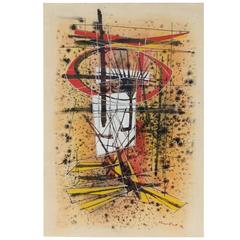 Used Jimmy Ernst, Untitled, 1952, Watercolor on Paper, Signed