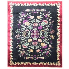 Tapis chinois Art Déco ancien, 7'10"" x 9'8"