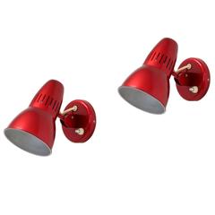 Wonderful Pair of Wall Lights by Jac Jacobsen, 1960s 5