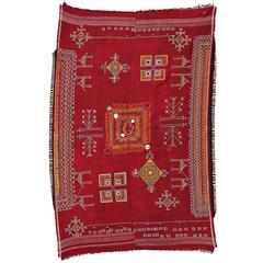 Antique Hand Embroidered Shawl by Rabari People, India