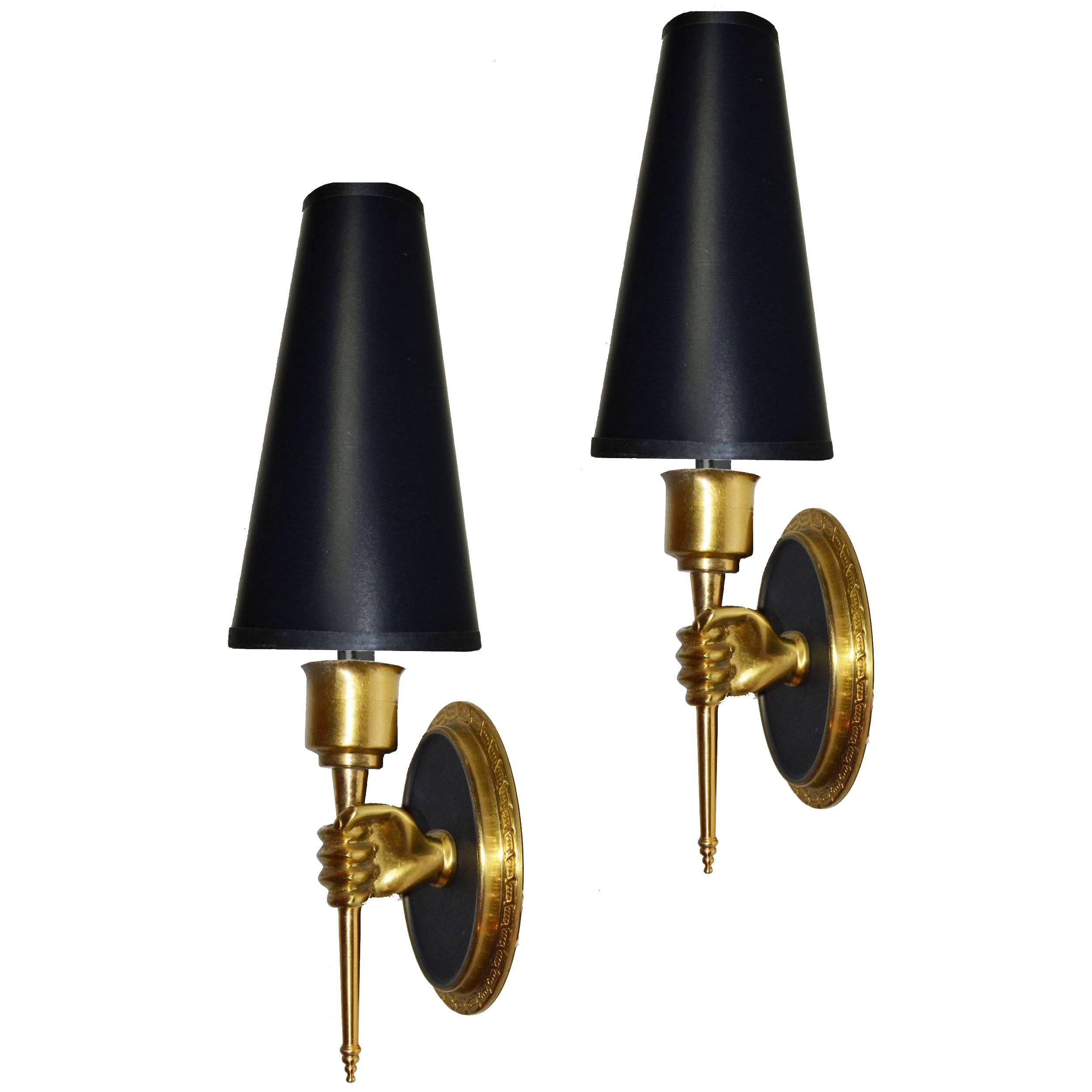 Maison Lancel Pair of Sconces