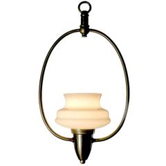 Antique Delicate Hoop Pendent Lamp