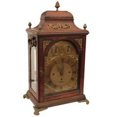 Fruitwood Chippendale Rare Musical Bracket Clock