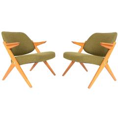 Pair of Bengt Ruda "Triva" Scissor Chairs