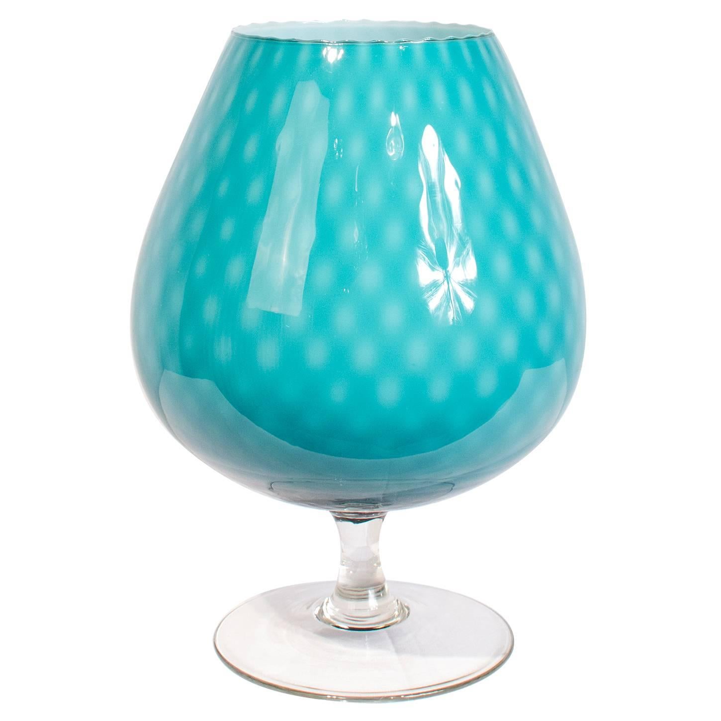 Empoli Art Glass Vase For Sale