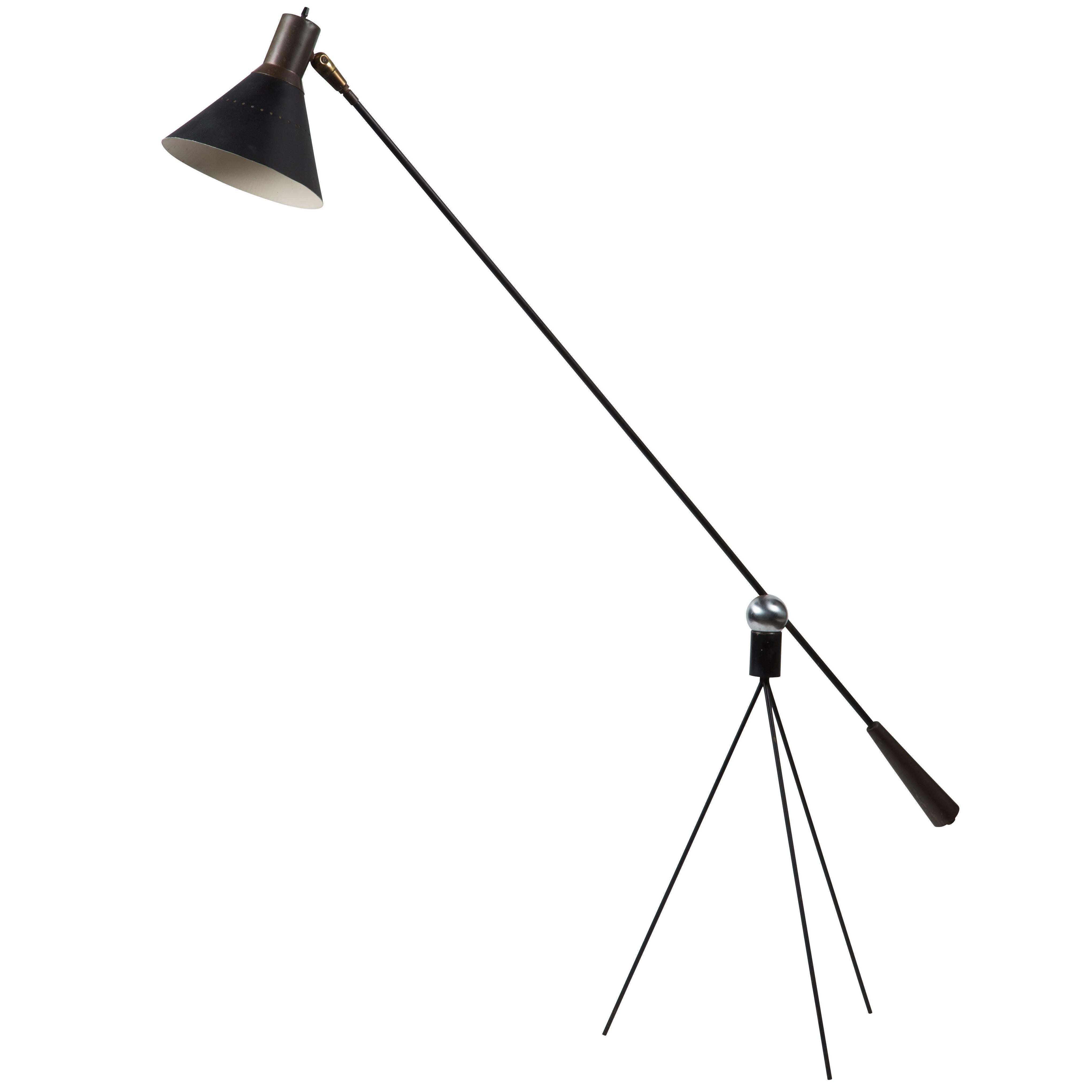 Rare Floor Lamp by Gilbert Watrous for Heifetz