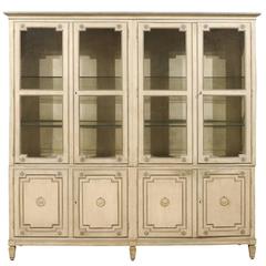 Vintage Baker Milling Road Grand Scale Four-Door Glass Cabinet