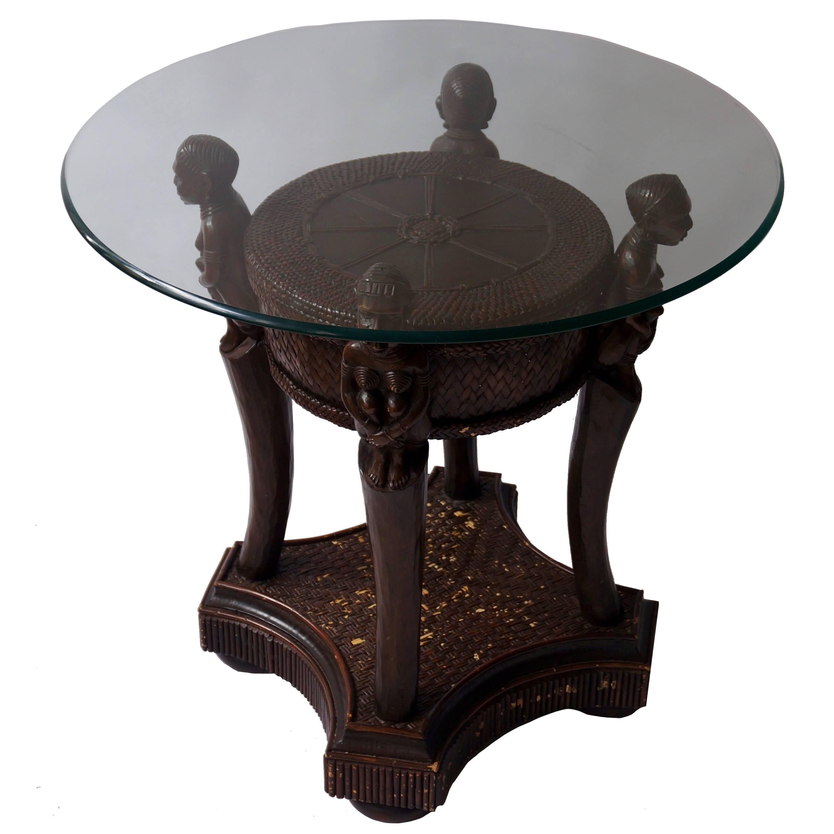 Table d'appoint coloniale