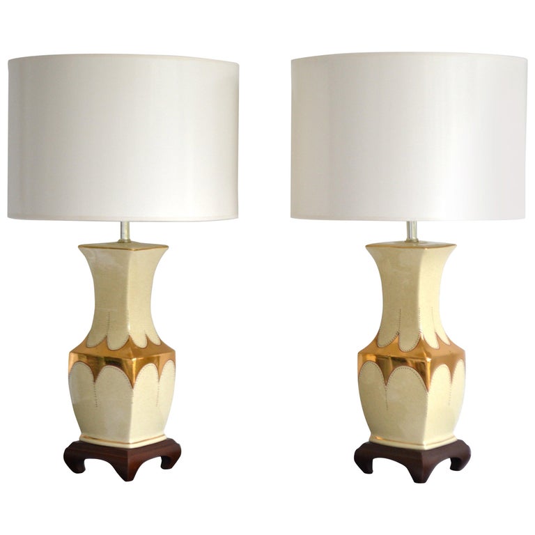 1930s Hollywood Regency Lamps For At 1stdibs Pair Of Hollywood Regency Ceramic Table Lamps