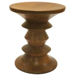 American Mid-Century Modern Eames Walnut Stool for Herman Miller