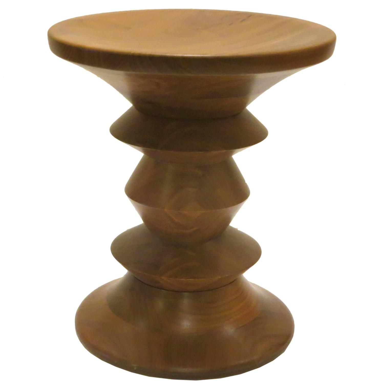 American Mid-Century Modern Eames Walnut Stool for Herman Miller at 1stdibs