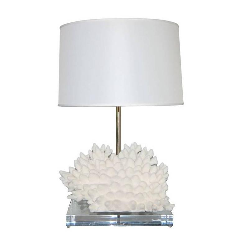 Coral Table Lamp For Sale at 1stDibs