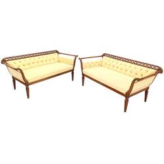 Pair of Regency Style Sofas or Loveseats 8