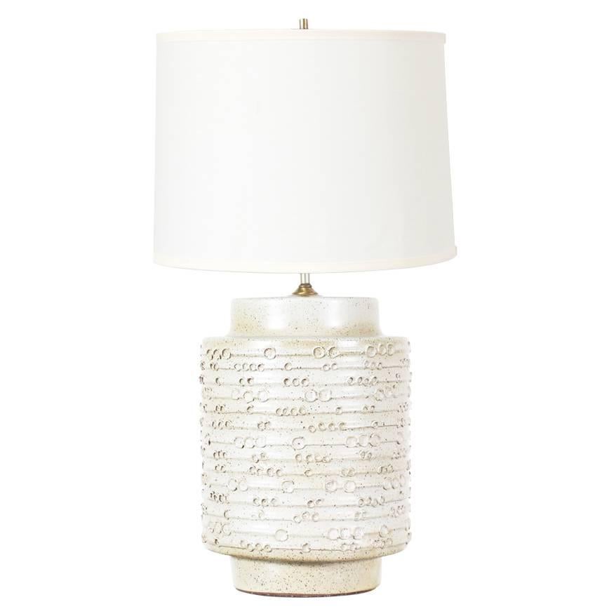 David Cressey Textured Ceramic Table Lamp for Architectural Pottery