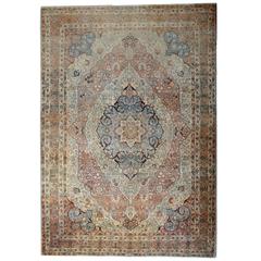 Antique Persian Tabriz Haj Jalili Carpet 4