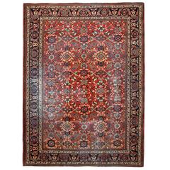 Antique Persian Ziegler Mahal Rug from Sultanabad 11
