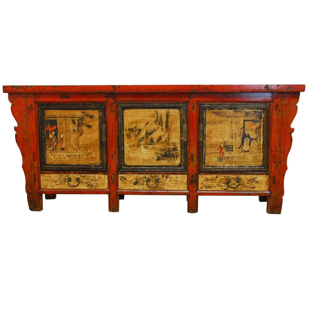 Large Chinese Altar Sideboard Coffer