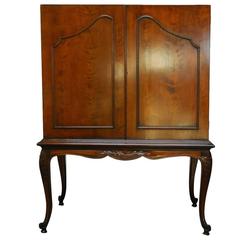 Used Louis XV Style Cabinet Armoire on Stand