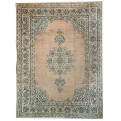 Handmade Carpet Antique Rugs, Turkish Rugs, Oriental Rugs, Pink Rug Borlou 