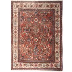 Antique Persian Ziegler Mahal Rug from Sultanabad 12