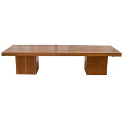 John Keal for Brown Saltman Expandable Walnut Coffee Table 